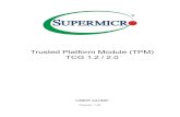 Trusted Platform Module (TPM) TCG 1.2 / 2 - Supermicro · 4 Contacting Supermicro Headquarters Address: Super Micro Computer, Inc. 980 Rock Ave. San Jose, CA 95131 U.S.A. Tel: +1