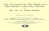 An Account of the Bells of All Saints’ Church, Derby · 2020. 12. 2. · Messrs. Francis Thack er and George Sorocold , already referred to. It is not at all unusual to lind words