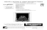 INSTALLATION & USER INSTRUCTIONS · 2015. 2. 2. · INSTALLATION & USER INSTRUCTIONS All instructions must be handed to the user for safekeeping. MULTIFLUE/INSET GAS FIRE Please note