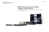 HPE StoreEver MSL Tape Libraries - Shore Data · 2016. 3. 27. · HPE StoreEver Midrange Storage Libraries (MSL) Tape Libraries meet your demanding data storage needs including unattended