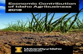 Economic Contribution of Idaho Agribusiness, 2018Economic Contribution Studies for Regional Analysis. Journal of Regional Analysis & Policy, 45(1):1-15. “Contribution of Agribusiness