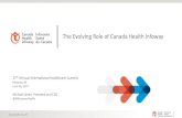 The Evolving Role of Canada Health Infoway · 2018. 4. 3. · ©Canada Health Infoway 2017 NHS Statistics 4 •Free at point of use for all UK residents • More than 64.6 million