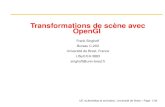 Transformations de scène avec OpenGlberu.univ-brest.fr/~singhoff/ENS/UE_Animation/CM/trans.pdf · 2018. 3. 2. · Transformations de scène avec OpenGl Frank Singhoff Bureau C-203