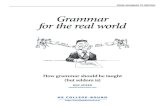 Grammar for the real world - MassHOPE · 2019. 4. 25. · GRAMMAR FOR THE REAL WORLD 9 Special note: Sometimes what precedes a Colon is a short introductory word or phrase like Note,