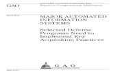 GAO-13-311, MAJOR AUTOMATED INFORMATION SYSTEMS: …Page 2 GAO-13-311 Defense Major Automated Information Systems To accomplish the first objective, we selected 14 of the 48 MAIS programs