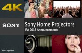 Sony Home Projectors - Home - HiFi im Hinterhof · 2020. 7. 1. · VPL-HW55ES (not for VW500ES) VPL-VW1100ES VPL-VW520ES VPL-VW320ES VPL-HW65ES Adjustable Items Gamma Gamma HSV Color