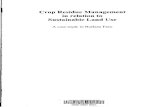 Crop Residue Management in relation to Sustainable Land Use · 2020. 2. 6. · t, ,\j '1H\ Crop Residue Management in relation to Sustainable Land Use A case study in Burkina Faso