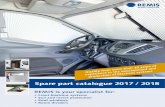 Spare part catalogue 2017 / 2018 · 2020. 1. 29. · 10060608 Tube Transit Custom (IV) 5 REMIFront IV - VW T5 10055603 Cassette left VW T5 10 10055602 Cassette right VW T5 10 10055604