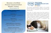 Become a Certified Process Communication Model® Trainer · 2021. 2. 10. · and Chief Operations Officer for Kahler Communications. He certifies PCM trainers and coaches. Mickaël