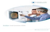 Essilor Instruments 2018 · 2018. 5. 31. · 1 UK 2018 GENERAL INFORMATION 2 Our mission 3 Instruments sales team and service regions 4 M’eye e.Store 6 Practice equipment REFRACTION