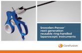 Snowden-Pencer next generation reusable ring-handled ......Gripping flares. Located to facilitate palm grip applications Handle is also available in a non-ratcheted configuration.
