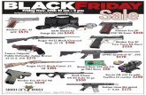 No layaway on Black Friday Sale Items. In store only, no rainchecks.. · 2020. 5. 30. · Ruger 10/22 Black/Camo .22 LR $195 Delton Lima M4 pistol 7” 5.56 $375 DPMS Sportical 16”