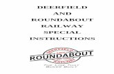 DEERFIELD AND ROUNDABOUT RAILWAY SPECIAL INSTRUCTIONS · 2020. 5. 2. · dispatcher shall supersede provisions of rules or special instructions inconsistent therewith. Note: Transportation