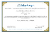 NonDestructive Testing · 2020. 10. 14. · S–U8 Airbus Commercial Aircraft AC7114/3 Rev M - Nadcap Audit Criteria for NonDestructive Testing Facility Ultrasonic Survey (to be used