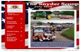 The Snyder Scoop · 2018. 7. 7. · them off of Snyder Village property. In order to drive golf carts off campus, your cart must be inspected and receive a registration sticker. If