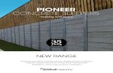 PIONEER CONCRETE SLEEPERS · 2019. 5. 8. · PIONEER CONCRETE SLEEPERS NEW RANGE retaining wall system Designed and made in Australia, Pioneer Reinforced Concrete Sleepers make for