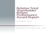 Relative Total Shareholder Return Performance Award Report...Total shareholder return, or TSR, measures the return an investor receives by purchasing one share of common stock at the