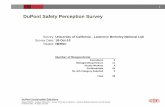 DuPont Safety Perception SurveyAbsolute level of answers ... Q13b Extent that safety rules are obeyed Q22 Rating of the safety organization Q23 Rating of the safety department Q24