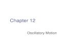 Oscillatory Motion - Physicslandphysicsland.com/physics6b/Ch12.13.14.pdf · 2017. 1. 25. · Chapter 12 Oscillatory Motion Periodic motion is motion of an object ... Chapter 13. Mechanical