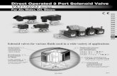 Direct Operated 3 Port Solenoid Valvecontent2.smcetech.com/pdf/VX3.pdf · 2018. 8. 16. · Brass (C37), Stainless steel NBR, FKM, EPDM, PTFE, FFKM Dusttight, Low jetproof (equivalent