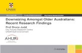 City Futures Research Centre Downsizing Amongst Older ... · “Downsizing involves moving from a larger to a smaller dwelling (in number of bedrooms or floor area) and/or garden/yard