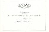 Hindsgavl Festival | Overraskende klassiskhindsgavlfestival.dk/download/historie/1952_Uge1.pdf · 2015. 6. 19. · L. v. Beethoven: Sonate for Cello Klaver. - Son ate for Violin Klaver