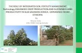 THE ROLE OF INTEGRATED SOIL FERTILITY ......By. Outline. • 1. Introduction • 2. Causes of Soil fertility decline in Africa • 3. Overview of options for soil fertility improvement