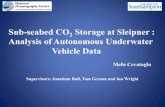 Sub-seabed CO2 Storage at Sleipner : Analysis of Autonomous … · 2016. 7. 19. · Investigate the likelihood of leakage from sub-seabed storage sites Study the potential effects