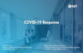 Coronavirus Response Solution presentation slides...Awareness Site Selection GIS Solutions for COVID-19 Response —Apps and Workflows Residents Incident Commanders & Executives Health