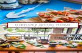 MEETING PACKAGE MENUS - Marriott International€¦ · MEETING PACKAGE MENU . 100 PAX . THURSDAY. Menu price: included in the meeting package. Appetizers and Salads. Kanom Pang Na