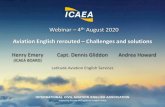 Aviation English rerouted: Challenges and solutions, 4th August … · 2020. 8. 13. · Aviation English rerouted: Challenges and solutions, 4th August 2020 Draft Production Review