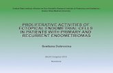 PROLIFERATIVE ACTIVITIES OF ECTOPICAL ENDOMETRIAL … · 2016. 5. 23. · 3.Vignali M, Bianchi S, Candiani M, Spadaccini G, Oggioni G, Busacca M. Surgical treatment of deep endometriosis