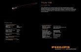 TUV 25W 1SL - E DentalTUV TL-D 25W 437.4 442.1 444.5 451.6 28 13 TUV T8 2011, August 26 data subject to change Photometric data 200 300 400 500 600 20 40 60 80 700 % 100 lnm TUV 200