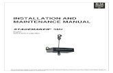 INSTALLATION AND MAINTENANCE MANUAL · 2019. 3. 12. · ASME B30.16 Safety Standard for Overhead Hoists (Underhung) NOTE: When using the STAGEMAKER® COMPACT Concert Hoist in the