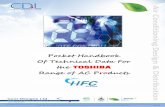 Pocket Handbook Of Technical Data For the TOSHIBA Range of … · 2020. 10. 9. · RBC -IS -IR -WIFI-1 Intensishome WIFI Universal Controller. RBC -TO -RC -Wifi-1 Intensishome WIFI