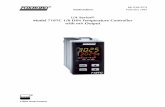I/A Series Model 718TC 1/8 DIN Temperature Controller with ......1 1. Introduction Overview The Model 718TC Temperature Controller is a 1/8 DIN panel mounted single-loop control-ler