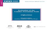 Evaluation of the Conflict Prevention Pools Afghanistan · Conflict Prevention Pools Afghanistan Principal authors, Jonathan Goodhand with Paul Bergne EVALUATION REPORT EV 647 December
