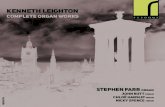 RES10178 booklet 01 - Resonus Classics · 2017. 1. 13. · Kenneth Leighton (1929-1988) Complete Organ Works Stephen Farr organ & harpsichord with John Butt organ Chloë Hanslip violin