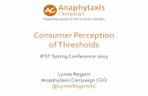 Consumer Perception of Thresholds - IFST Regent...What I will cover… •Who we are •Background to a global survey on consumer perception of thresholds •Headline results of the