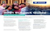 2021 Subject Guide - University of Auckland...This guide shows Year 13 school subjects that are recommended or required for University of Auckland degree programmes. Recommended subjects