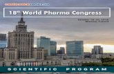 18th World Pharma Congress · 2018. 8. 13. · 18th World Pharma Congress October 18-20, 2018 Warsaw, Poland SCIENTIFIC PROGRAM conferenceseries.com. ... Pharmaceutical Analysis and