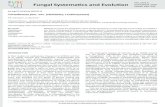 Fungal Systematics and volution DECEMBER 2020 PAGES 233–242fuse-journal.org/images/Issues/Vol6Art10.pdf · 2020. 5. 18. · Fungal Systematics and volution VOLUME 6 DECEMBER 2020