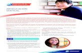 ARTICULACIN ERTICAL - International Baccalaureate · 2020. 4. 24. · ARTICULACIN ERTICAL La articulación vertical permite asegurar que lo que los alumnos aprenden de un año al