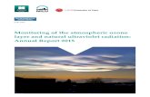Monitoring of the atmospheric ozone layer and natural ultraviolet … · 2016. 9. 14. · Monitoring of the atmospheric ozone layer and natural ultraviolet radiation: Annual report