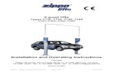 Installation and Operating InstructionsZIPPO Lifts - installation & operating instructions type 21XX Page 1 of 74 Version 02.2007 2-post lifts Types 2130, 2135, 2140, 2160 (H387),
