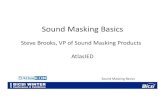 Sound Masking Basics...Sound Masking Basics Learning Objectives At the end of this Presentation, participants will be able to: 1. Understand the concept of using masking sound to cover
