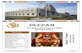 DEEPAM - Hindu Temple, Omaha, Nebraska. · 2020. 1. 19. · Namakam and Chamakam Sri Rudram is treated as the celebrated portion of Yajur veda with the sacred Siva Panchakshari mantra