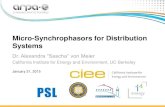 Micro-Synchrophasors for Distribution Systems · 2020. 9. 3. · ‣Distribution synchrophasors are an idea that is resonating well throughout research community and industry, esp.