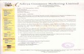 Aditya Consumer Marketing Limitedadmin/file... · 2021. 2. 11. · For Aditya Consumer Marketing Limited livid nlambugBnn. | iniipht Hridaya Narayan Tiwari. Company Secretary” °°”