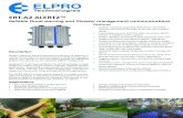 ERT-A2 ALERT2™support environmental, flood warning and SCADA applications. The ELPRO ERT-A2 remote station-repeater in a single unit pro-vides the flexibility in mounting, sensors